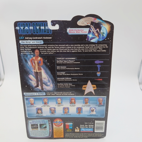Star Trek First Contact Lily Action Figure Playmates - Picture 2 of 2